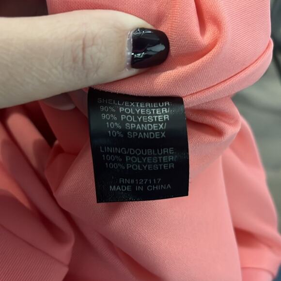 Badgley Mishka Pink Short Sleeve Dress With Exposed Zipper Size 12 - Picture 9 of 11